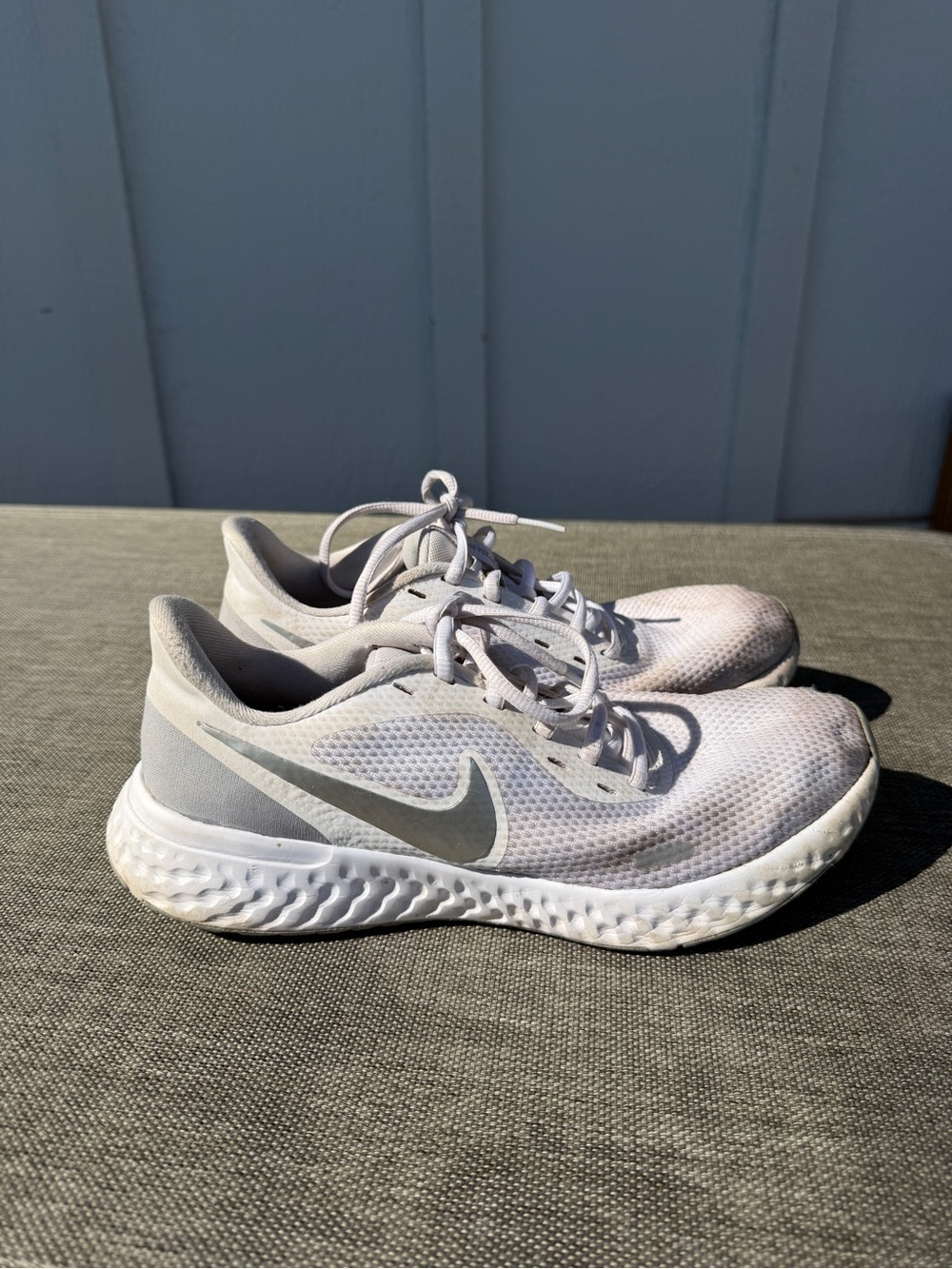 Nike Women’s White and Light Gray Running Shoes
